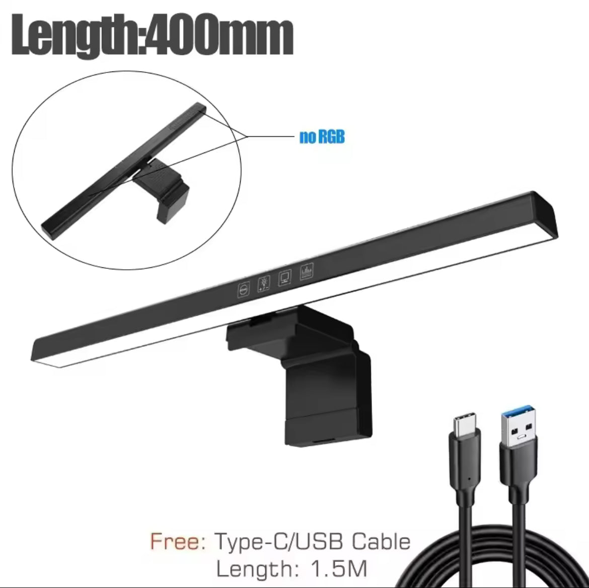 Barre LED RGB pour écran - Ambiance lumineuse USB
