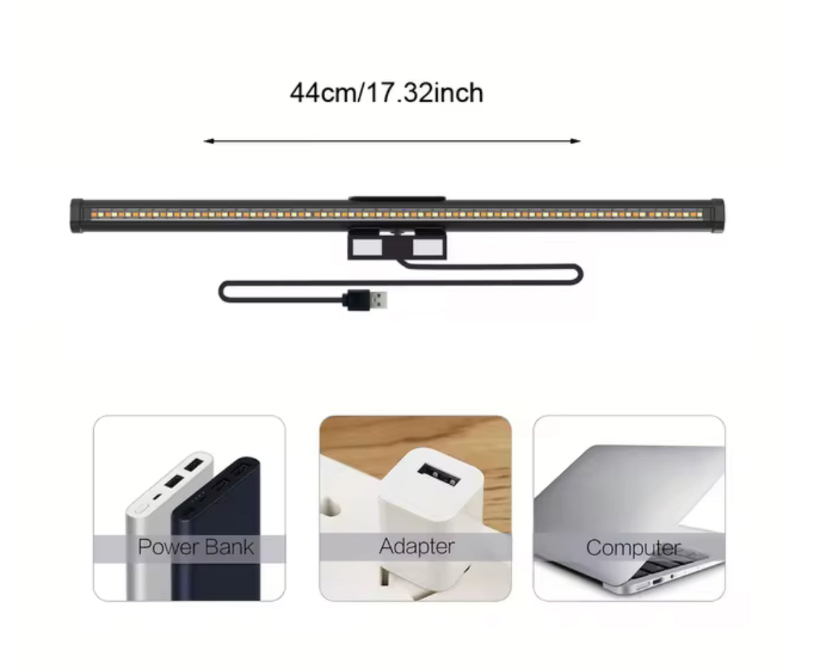 Barre LED RGB pour écran - Ambiance lumineuse USB